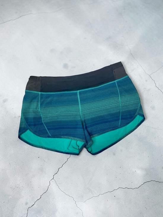 lululemon athletica Pants - Lululemon Real Quick High Rise Athletic Shorts Simply Radiant Hunter Green Black